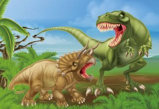 Obrázek z Pohlednice 3D 16cm - dinosauři kreslení 